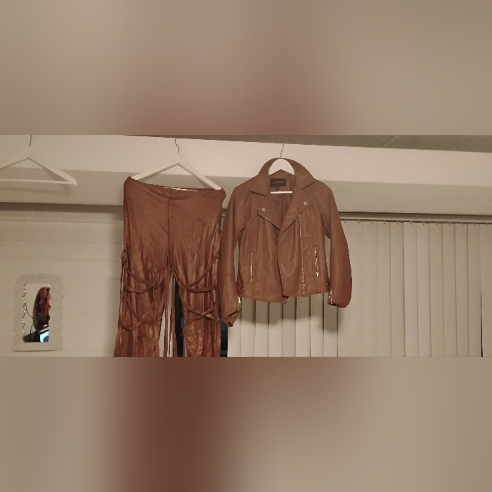 Forever 21 Tan Leather Jacket